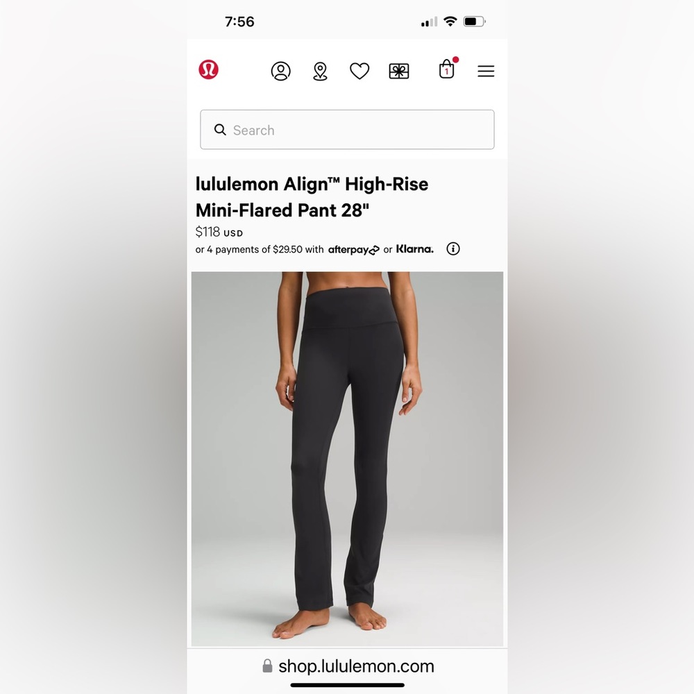 Lululemon Align Mini Flare Pant